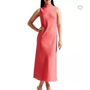 NWOT Ted Baker Eleanar Cowl Neck Sleeveless Midi Slip TB 2 US 4
